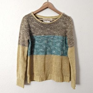 Anthropologie Giuliana Leila Sunk Daffodil Sweater